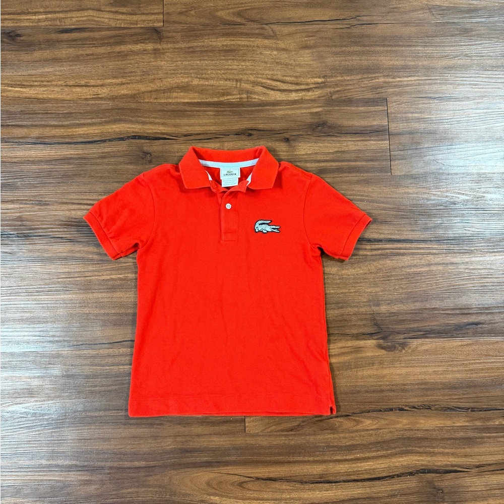 Lacoste Kids Bright Red Polo Shirt